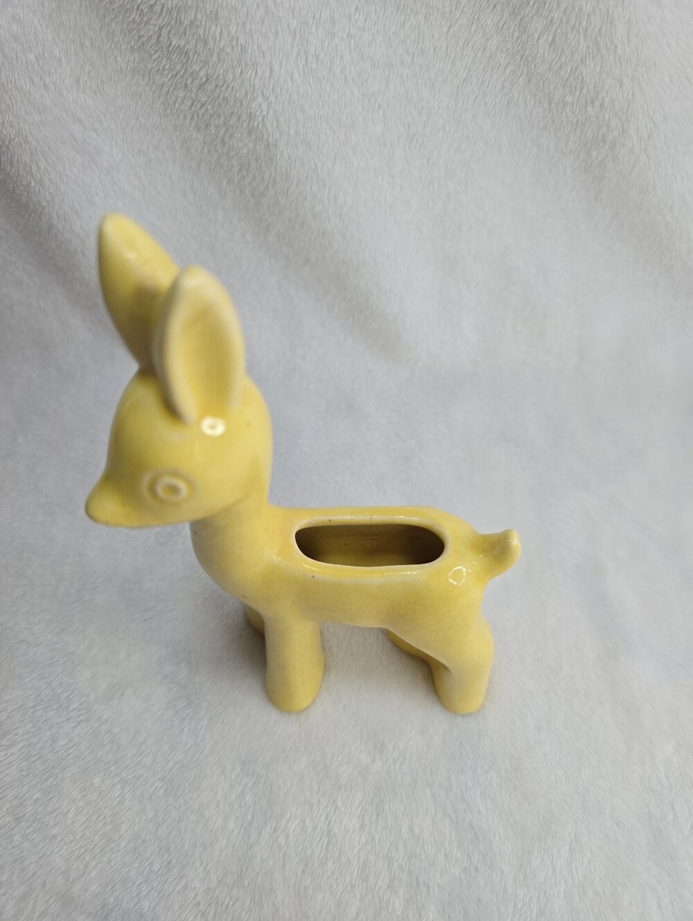 Vintage Yellow Shawnee Pottery Deer Succulent Planter Whimsy - Picture 2 of 7